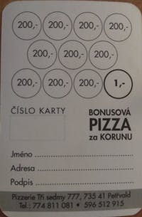 ZÁKAZNICKÁ KARTA Platnost od 02.10. - 30.12.2020
