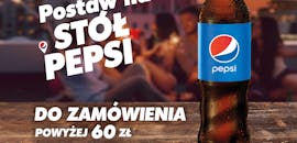Do każdego zamówienia powyżej 60 zł Pepsi 0,85l GRATIS